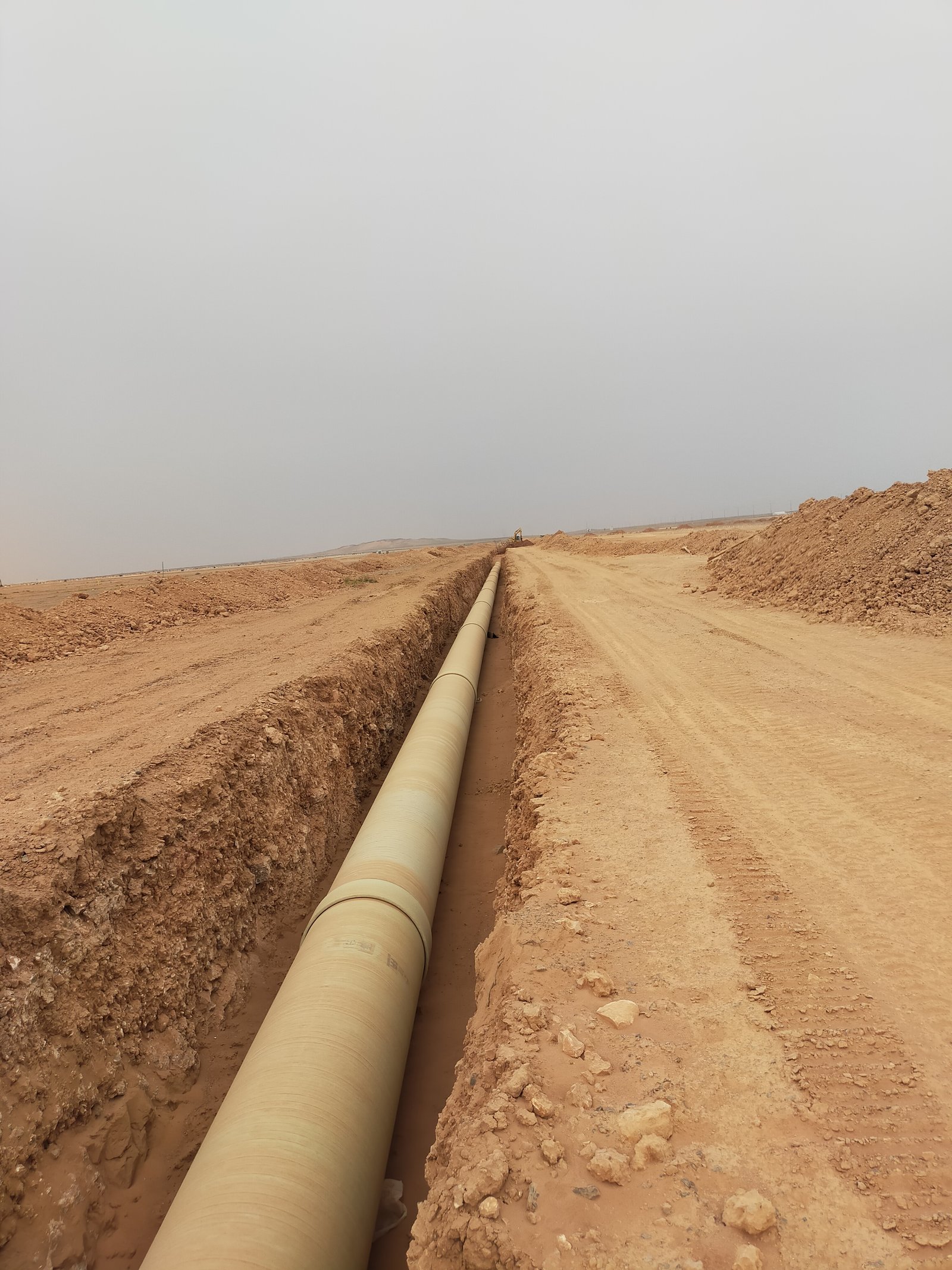 صورة مشروع ﺗﺼﻤﻴﻢ وﺗﻨﻔﻴﺬ اﻟﻤﺮﺣﻠﺔ اﻟﺜﺎﻧﻴﺔ ﻟﻤﺸﺮوع اﻟﺨﻄﻮط اﻟﻨﺎﻗﻠﺔ ﻟﻠﻤﻴﺎه اﻟﻤﻌﺎﻟﺠﺔ اﻟﻰ ﻣﺸﺮوع اﻟﻤﻠﻚ ﻋﺒﺪاﻟﻠﻪ ﻟﺘﻄﻮﻳﺮ ﻣﺪﻳﻨﺔ وﻋﺪ اﻟﺸﻤﺎل - اﻟﺨﻂ اﻟﻨﺎﻗﻞ ﺑﻴﻦ ﻣﺪﻳﻨﺘﻲ ﻋﺮﻋﺮ ووﻋﺪ اﻟﺸﻤﺎل 2021