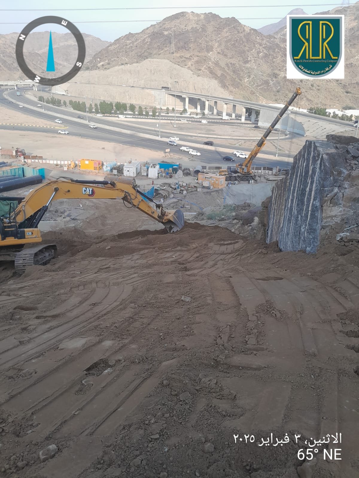 صورة مشروع ﻣﺸﺮوع ﺗﻨﻔﻴﺬ ﺧﻂ ﻧﻘﻞ رﺋﻴﺴﻲ ﻹﻣﺪاد اﻟﻤﻨﻄﻘﺘﻴﻦ 9,8 ﺑﻤﺸﻌﺮ ﻣﻨﻰ - ﻣﻜﺔ اﻟﻤﻜﺮﻣﺔ