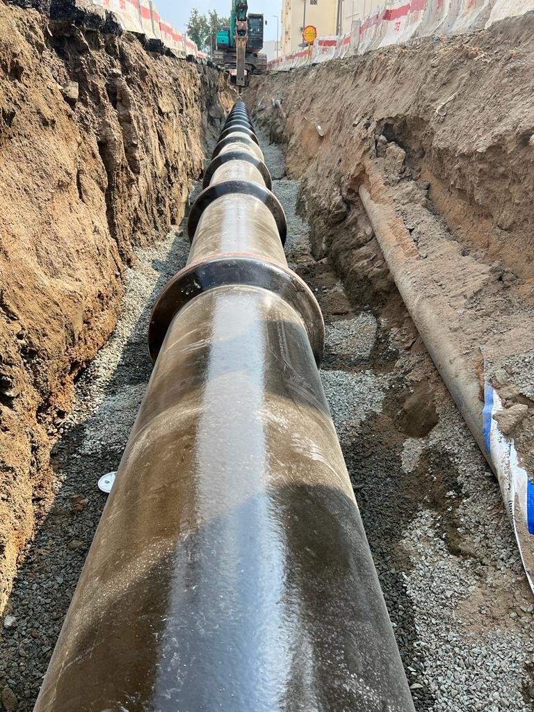 صورة مشروع ﻣﺸﺮوع ﺗﻨﻔﻴﺬ ﺧﻂ اﻟﺼﺮف اﻟﻨﺎﻗﻞ ﻣﻦ اﻟﺤﻮﻳﺔ اﻟﻰ ﻣﺤﻄﺔ اﻟﻤﻌﺎﻟﺠﺔ ﺷﻤﺎل اﻟﻄﺎﺋﻒ